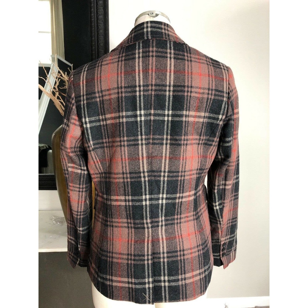 Chadwicks Plaid Wool Blend Button Front Blazer 6p - image 4